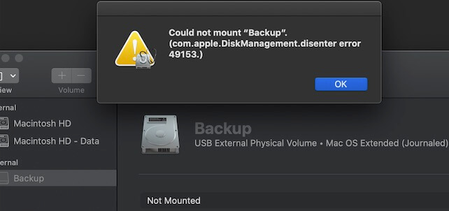 mac cannot mount disk for repair external hard drive